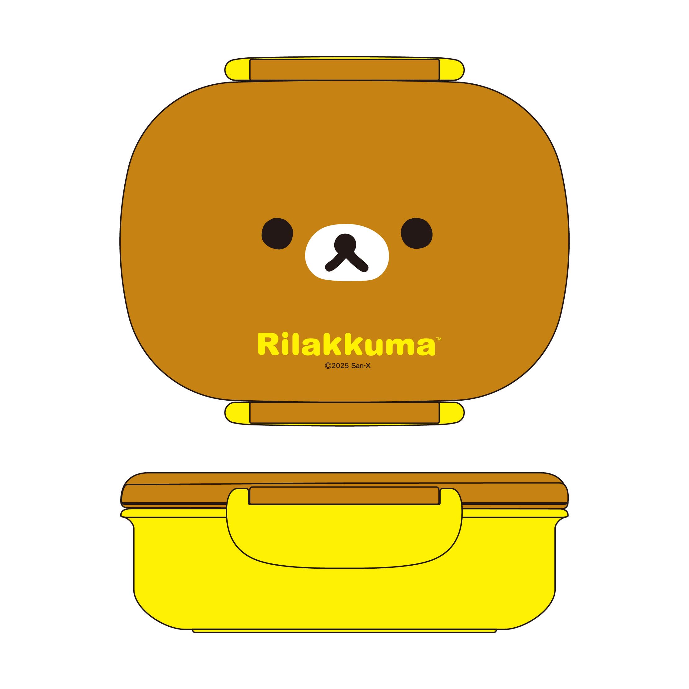 Ланч-бокс Rilakkuma PCR 7 Лицо [с внутренним отсеком] orange Nippon-Mart