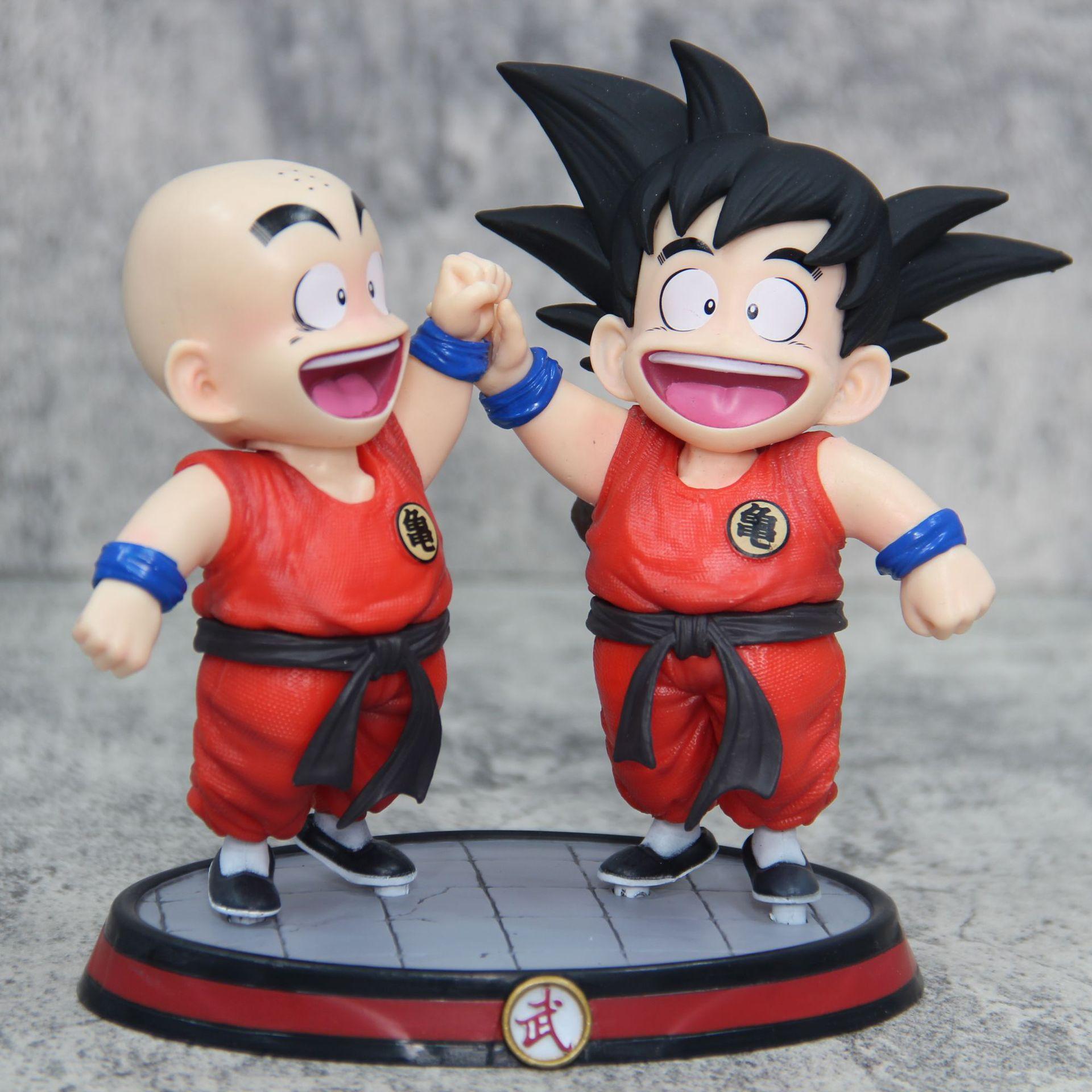 15 см Аниме Dragon Ball Z Фигурка Кид Гоку Криллин Криллин Сон Гоку ПВХ Модель Статуэтка Кукла Коллекция Украшение Игрушки Подарок на День Рождения red Yes Toys