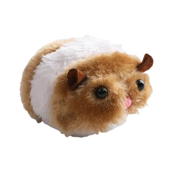 Кошки Дергающаяся мышь Интерактивная игрушка для кошек Подвижная вибрирующая мышь Пушистая плюшевая игрушка-мышь для кошек Котят Домашних животных Развлечение для домашних упражнений кофейный Love Pet House