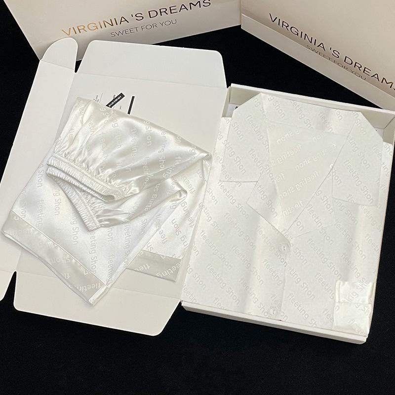 Simple Style Solid Color Letter Summer Short-Sleeved Shorts High-End Light Luxury Comfortable Pajamas Women S Loungewear Set M white BaiJia Jewelry BB