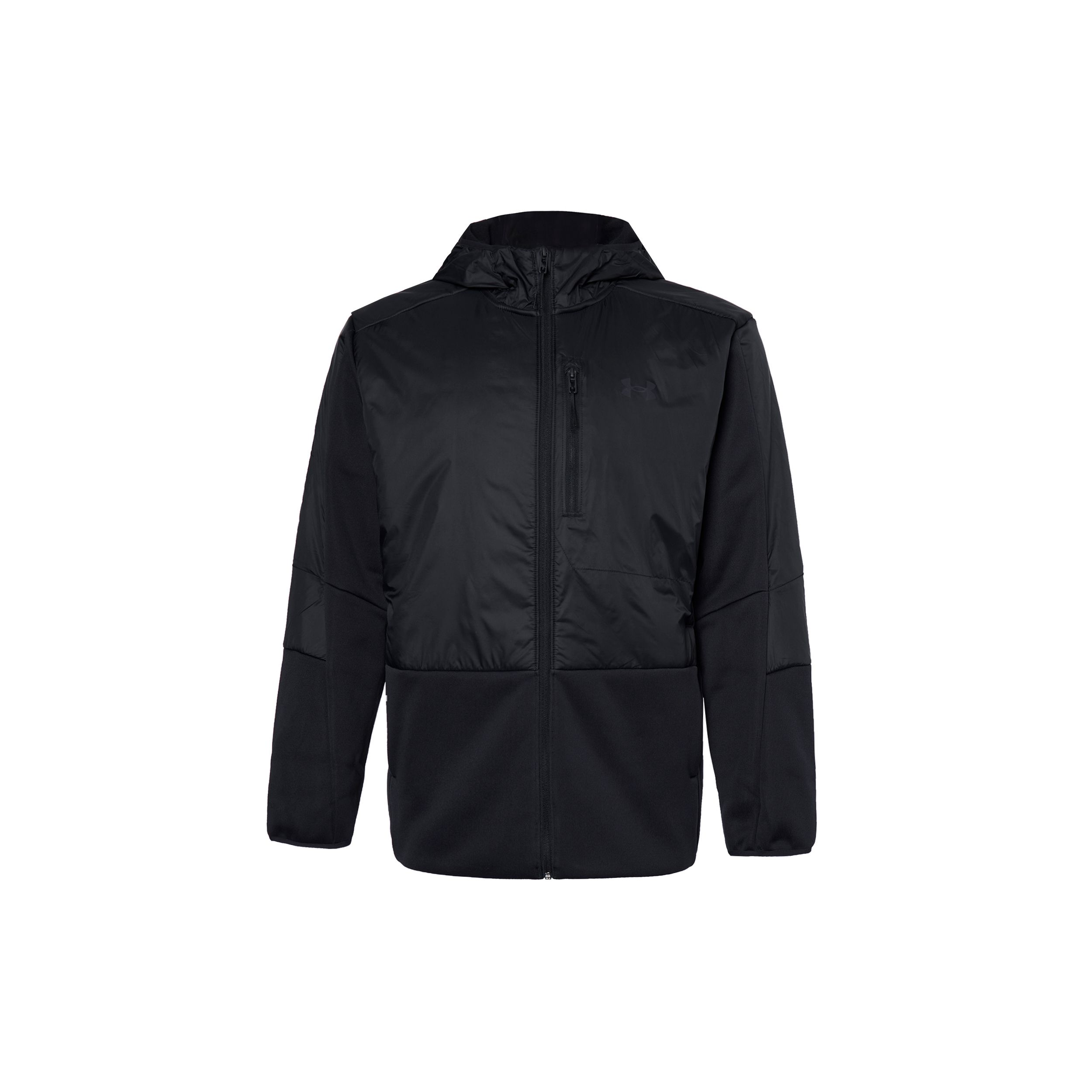 Under Armour Swacket однотонная спортивная куртка с капюшоном для мужчин на открытом воздухе, черные 1382158-001 L black