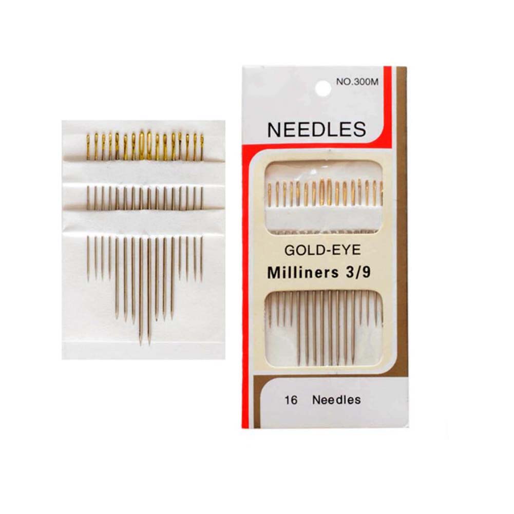 Dispenser Hand Sewing Needles High Quality Easy Thread Hand Sewing Needle Large Eye Self Threading Multipurpose beige Plain Abode