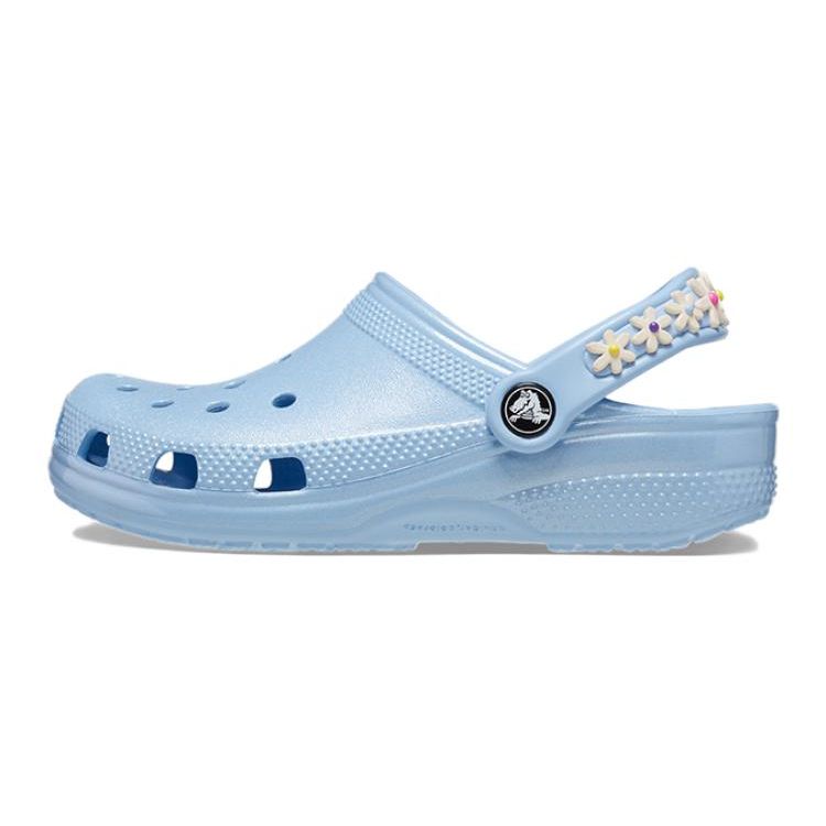 Crocs Удобные Нескользящие Прочные Детские Сандалии Сандалии для Детей Светло-Голубые 209064-4NS 30-31 white
