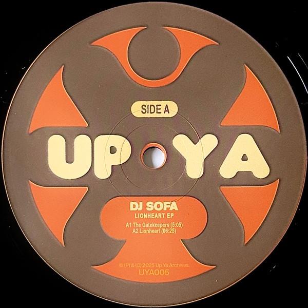 12-дюймовая пластинка DJ SOFA Lionheart EP UYA005 UP YA ARCHIVES 2025 UK Танцевальная Электроника beige RecordCityJP