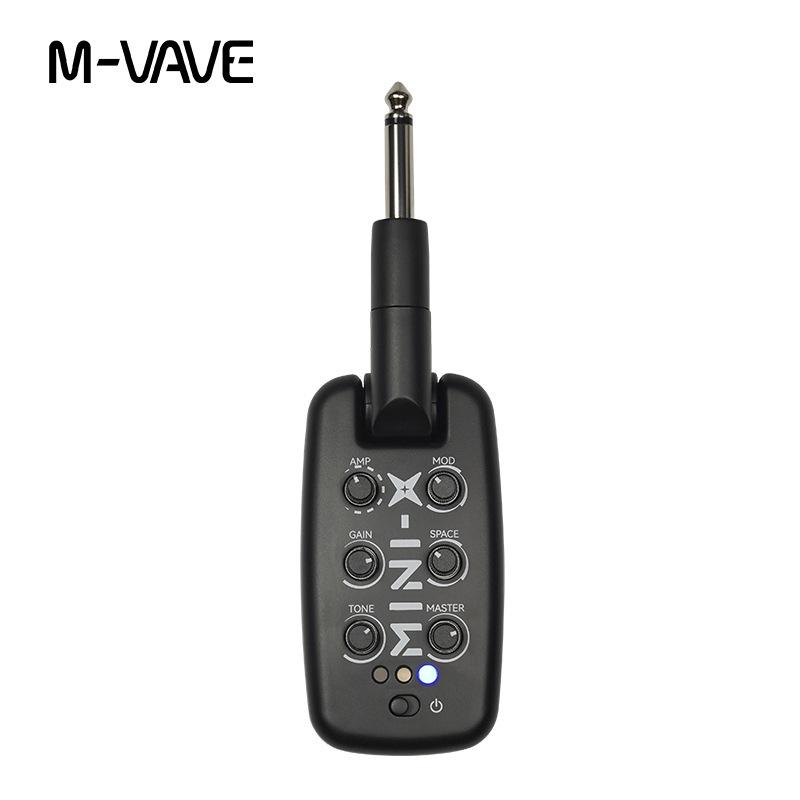 M-VAVE MINE-X Усилитель для наушников для электрогитары с эффектами реверберации, дилэя, тремоло, хоруса и фейзера чёрный Take One