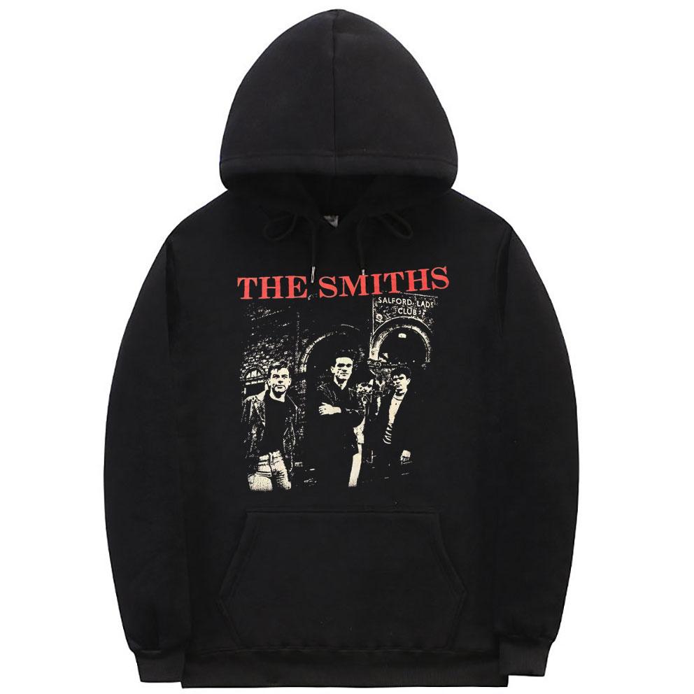 Толстовка с капюшоном британской рок-группы The Smiths, топы на осень-зиму, уличная одежда унисекс, толстовка унисекс с винтажным принтом, женские толстовки унисекс большого размера L black JELLY Fashion