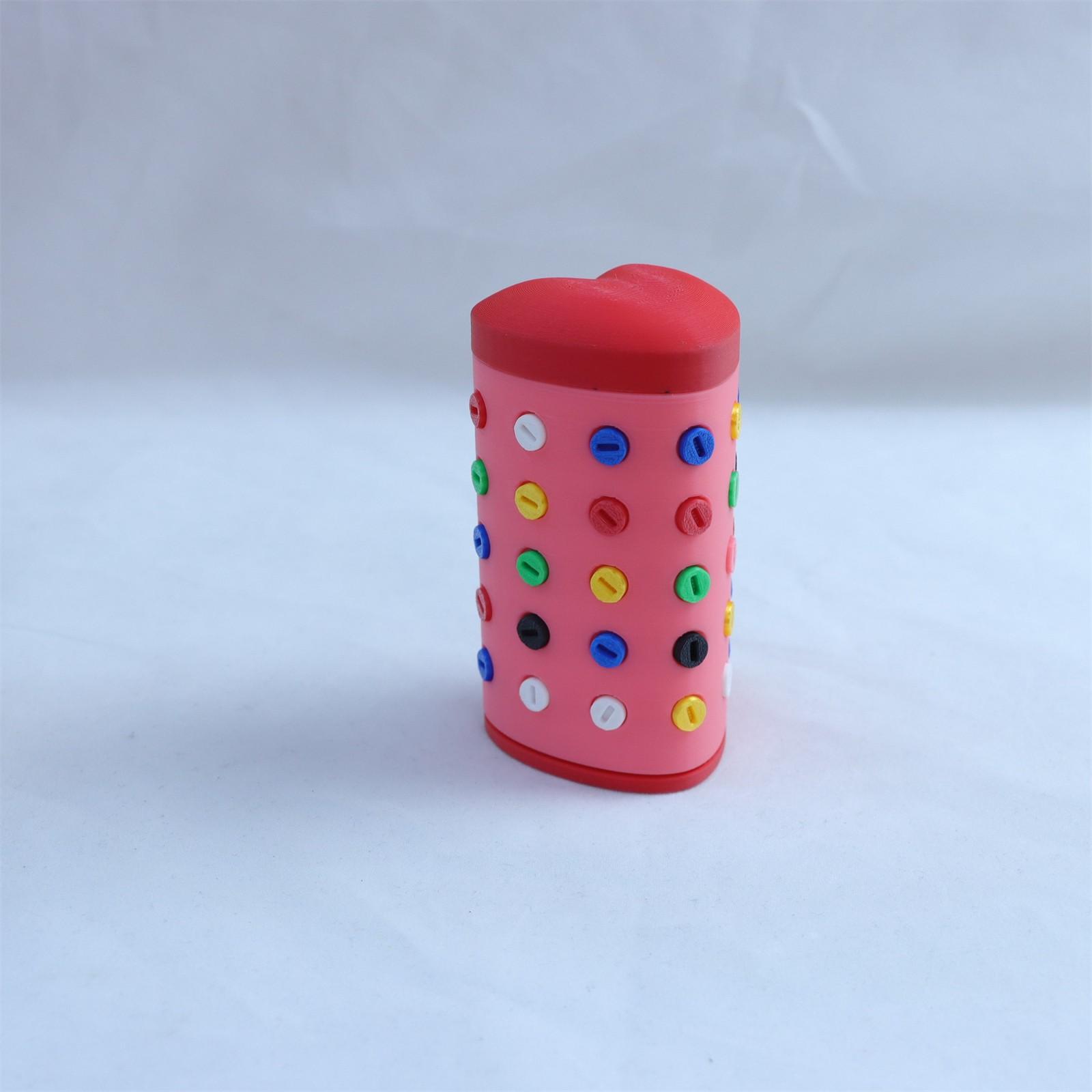Подарочная коробка с раздражающим сердцем, напечатанная на 3D-принтере One Size горячий розовый Sinking fish