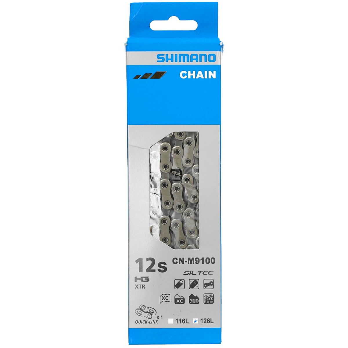 Shimano XTR Bike Parts Unisex CNM9100126Q Standard 12 Speed blue
