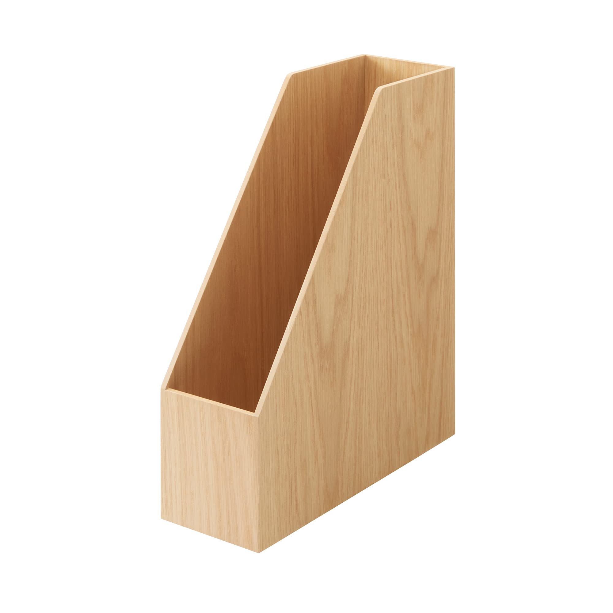 Деревянная подставка-файловый ящик MUJI для формата A4, прибл.. 9,2 см Ш x 27,5 см Г x 32 см В, Номер продукта 44310205 brown