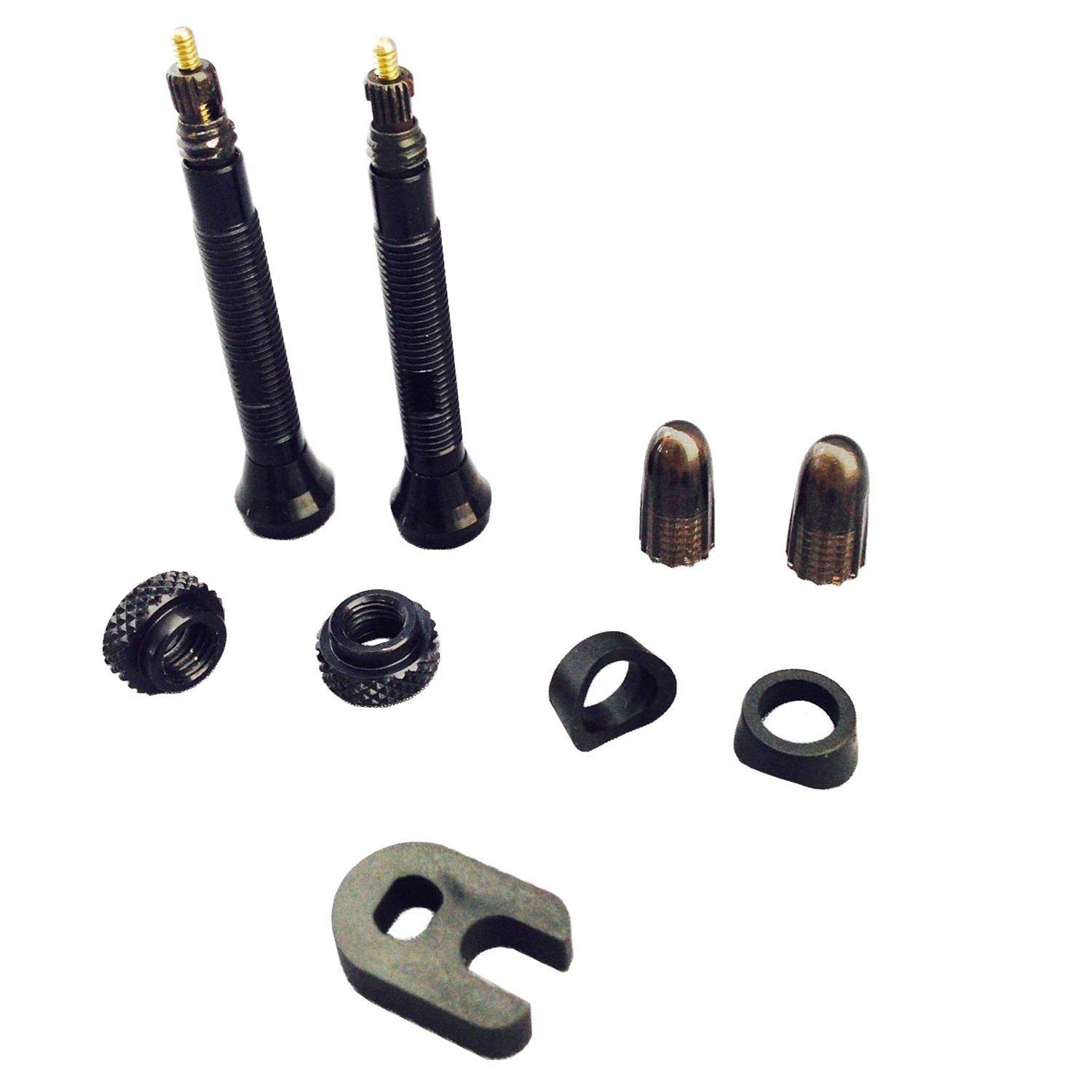 Бескамерные ниппели SCHWALBE (2-Pack) Presta/40 мм Длина [Параллельный импорт] black