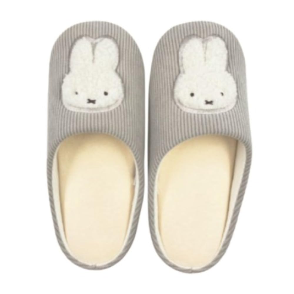 Marimo Craft Miffy Тапочки с нашивкой DBM-2574 GY MIFFY 24.0 см beige Omi Japan Products