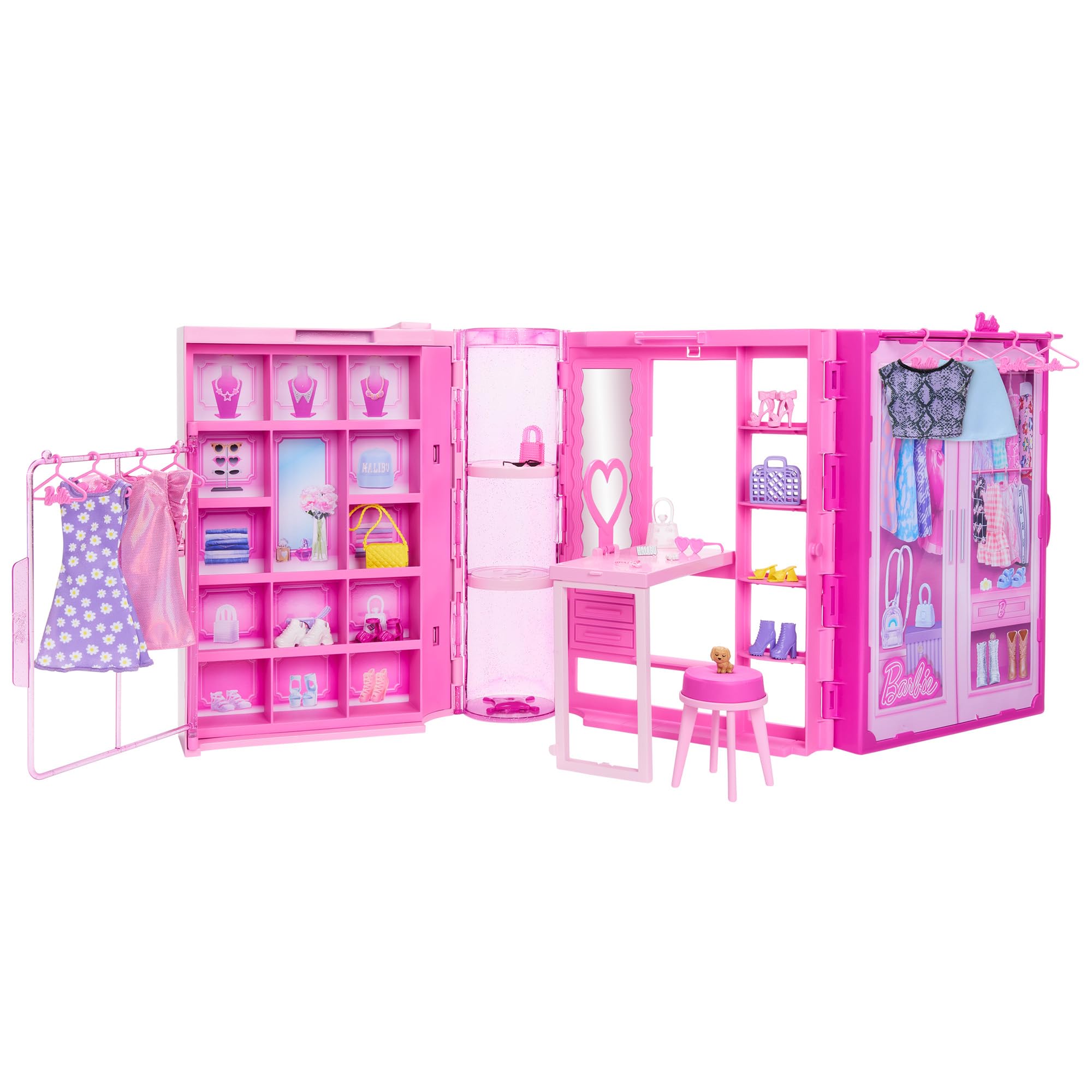 Игровой набор Barbie Dream Closet Розовый Кукла не входит в комплект Модель HXD59 pink