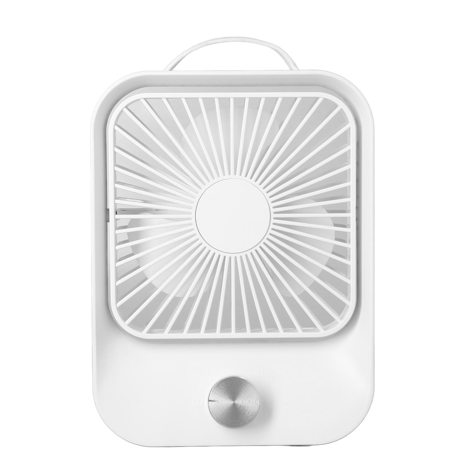 Настольный oscillating fan USB-зарядка Портативный тихий настольный вентилятор с ремешком для кемпинга Путешествий Бежевый бежевый Igeteck