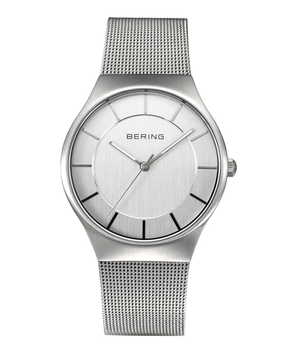 Победитель премии Good Design Award 2025 [Официальный импорт] BERING Мужские и Женские (унисекс) Часы, Скандинавский Датский Дизайн, Простые Наручные Часы, Прочные и Устойчивые к Царапинам white Omi Japan Products