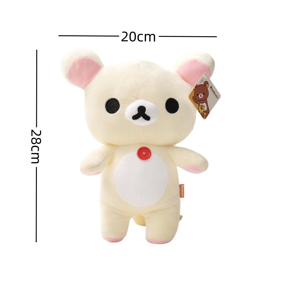 Плюшевая игрушка из коллекции Rilakkuma, Кавайный плюшевый мишка, Мягкая игрушка, Кавайный декор для комнаты, Милые игрушки-животные, Подарки для детей, Подарок на день рождения beige Prettiest Time