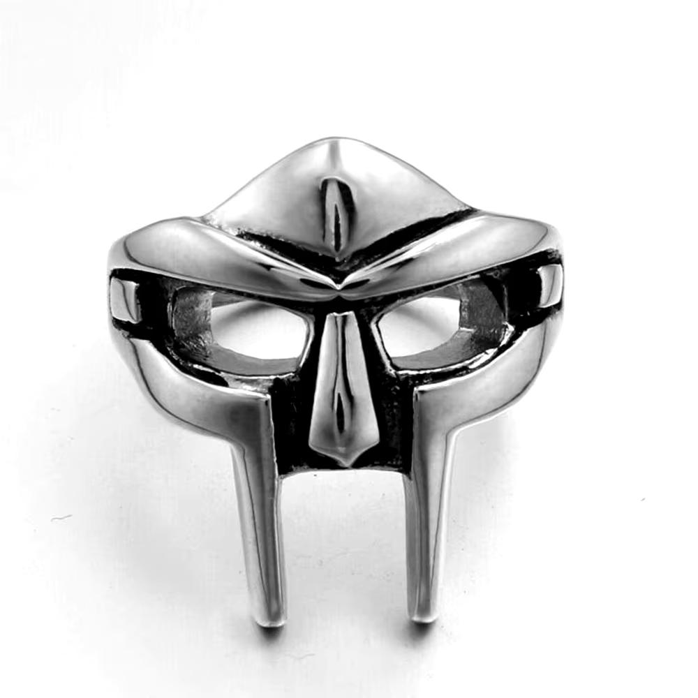Винтажная гот-маска Mf Doom, регулируемое шарнирное кольцо для мужчин, гладиатор, панк, египетский фараон, мужское открытое кольцо, ювелирные изделия gray D1 market