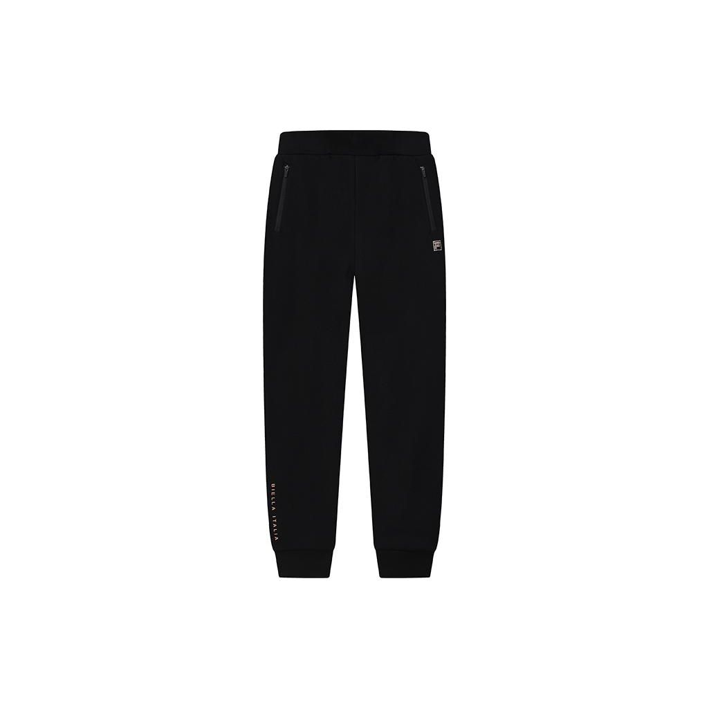 FILA Флисовые брюки-джоггеры с логотипом Женские штаны Черный F51W247609F-BK S white