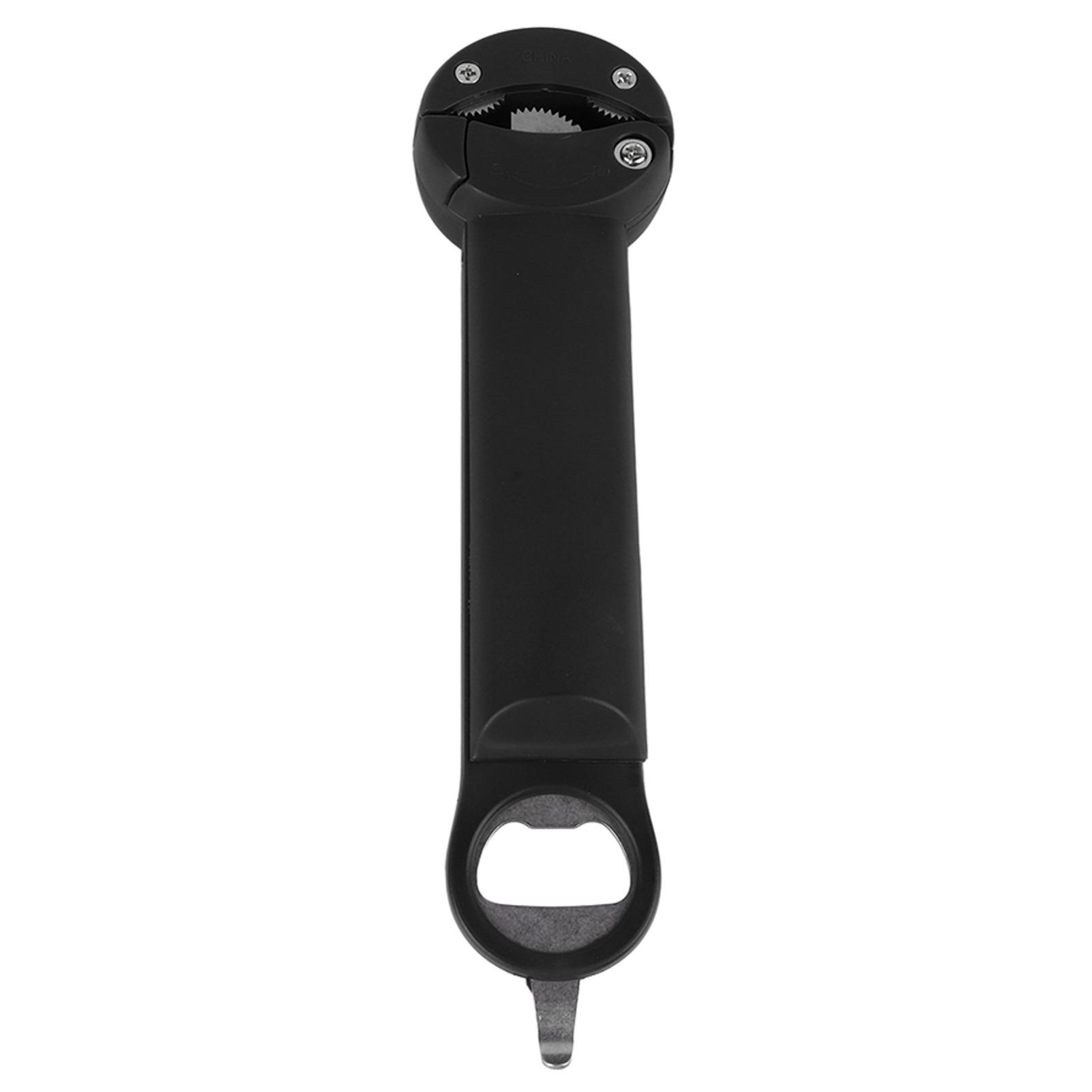 Bottle Opener Jar Opener Magnetic Lid Opener Multifunctional 3 in 1 Stainless Steel Effortless Can Black black CosyHome