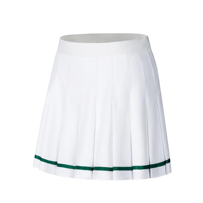 Anta Comfortable Simple Versatile Sports Mid-Waist Pleated Casual Skirt Women skirts Snow-White 162538206-1 L white