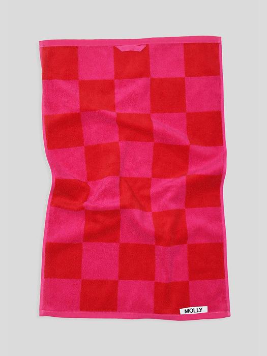 Полотенце MOLLY Signature_Розово-красный Pink Red red May Home & Kitchen