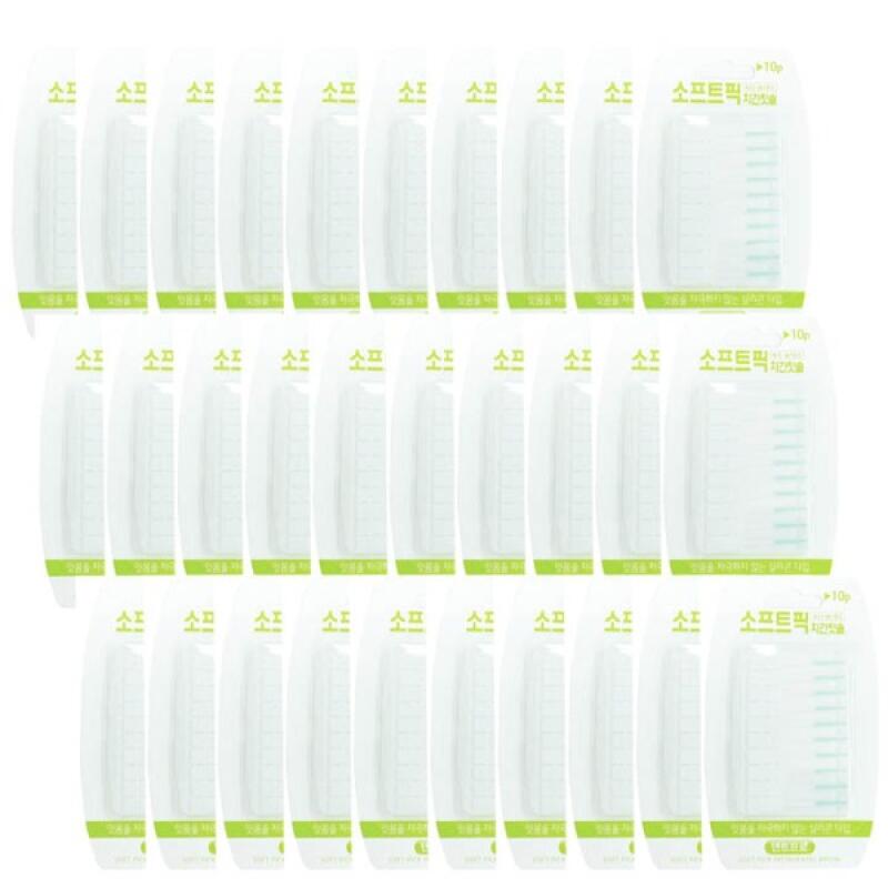DENTPRO Мягкая межзубная щетка-пик 300 шт. (Чехол в комплекте) white MayBeauty