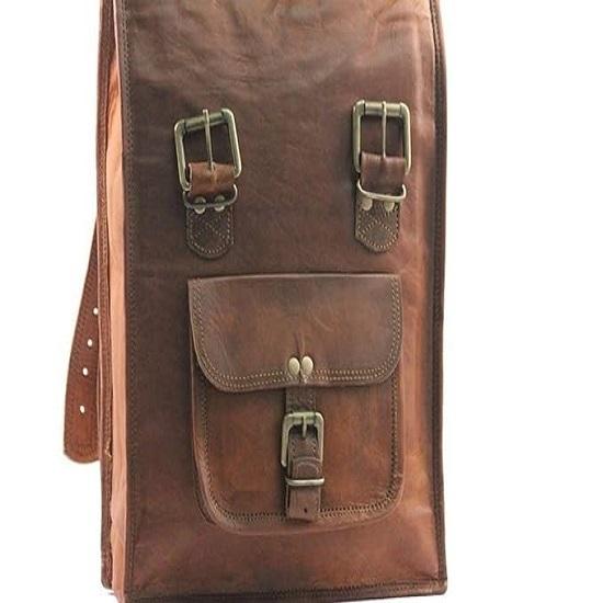 Кожаная сумка-рюкзак Roll On Rucksuck College Backpack black The Giftery
