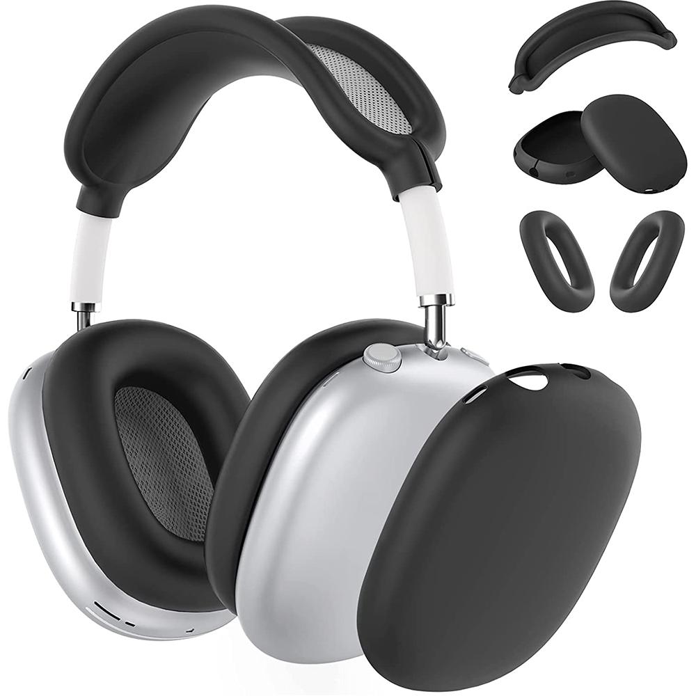 Силиконовый чехол для AirPods Max, чехол для наушников/чехол для наушников/повязка на голову Max black happybuySE