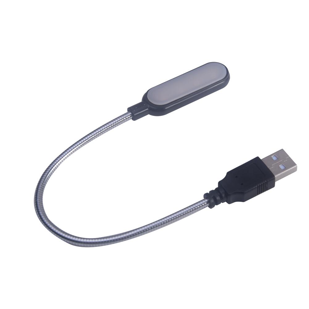Портативная USB-лампа для чтения, Мини-светодиодный свет для книги, Ночные светильники, Питание от ноутбука, Рождественский подарок, Светодиодный свет White Light gray Phone Case CSWO02