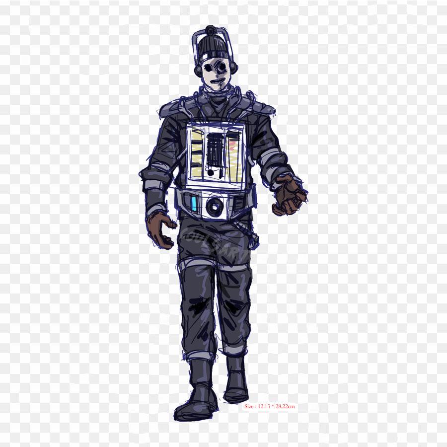Mondasian Cyberman прозрачный Mondas термопереносная печать виниловые нашивки наклейки для одежды DIY аппликации моющиеся нашивки gray Cloth Crown