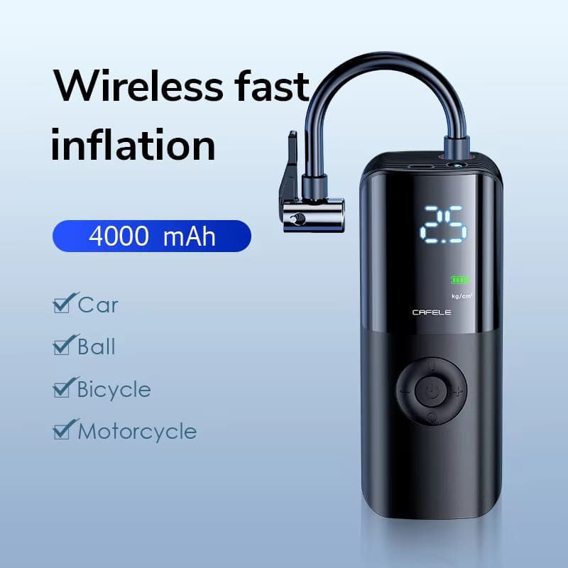 150 PSI беспроводной автомобильный интеллектуальный цифровой дисплей компрессор портативный автомобильный насос для накачивания шин электрический воздушный насос для автомобиля мотоцикла манометр для шин велосипеда Wireless чёрный CARSUN