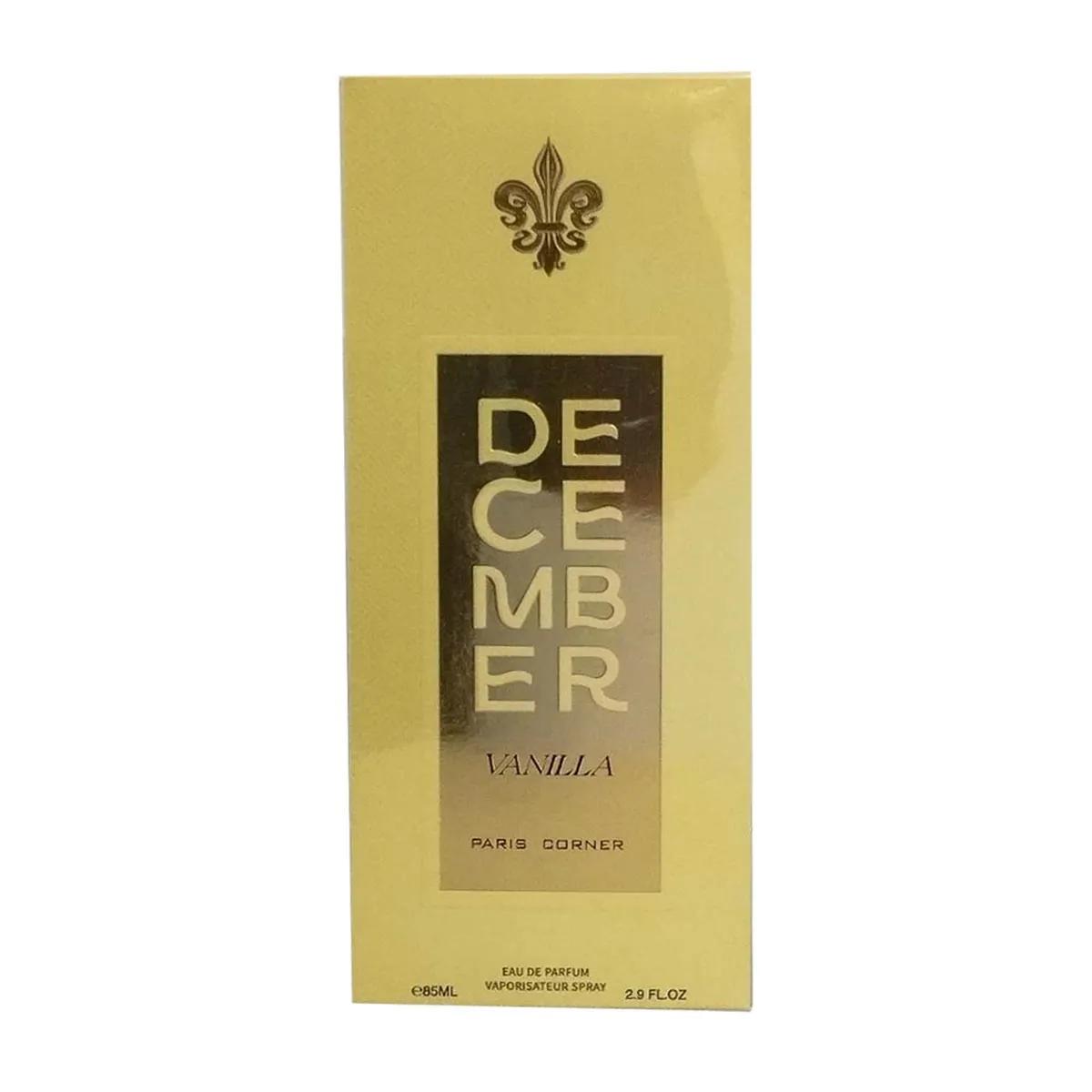 Paris Corner December Vanilla eau de parfum 85 ml for Unisex beige