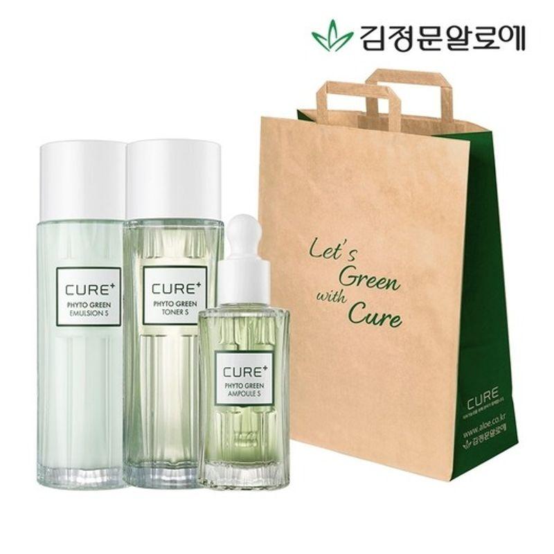 CURE [Ким Чонг-мун Алоэ] Cure Phyto Line Базовый подарочный набор из 3 предметов FREE beige