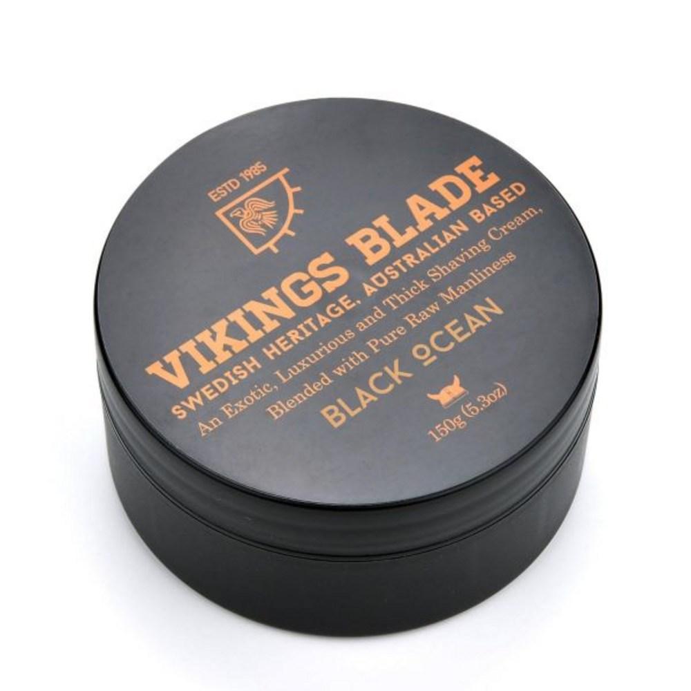 Крем для бритья Vikings Blade Gillette Vikings Blade Luxury Black Ocean Fragrance Освежающая пена для бритья Clean Adhesion gray BeautyGlam