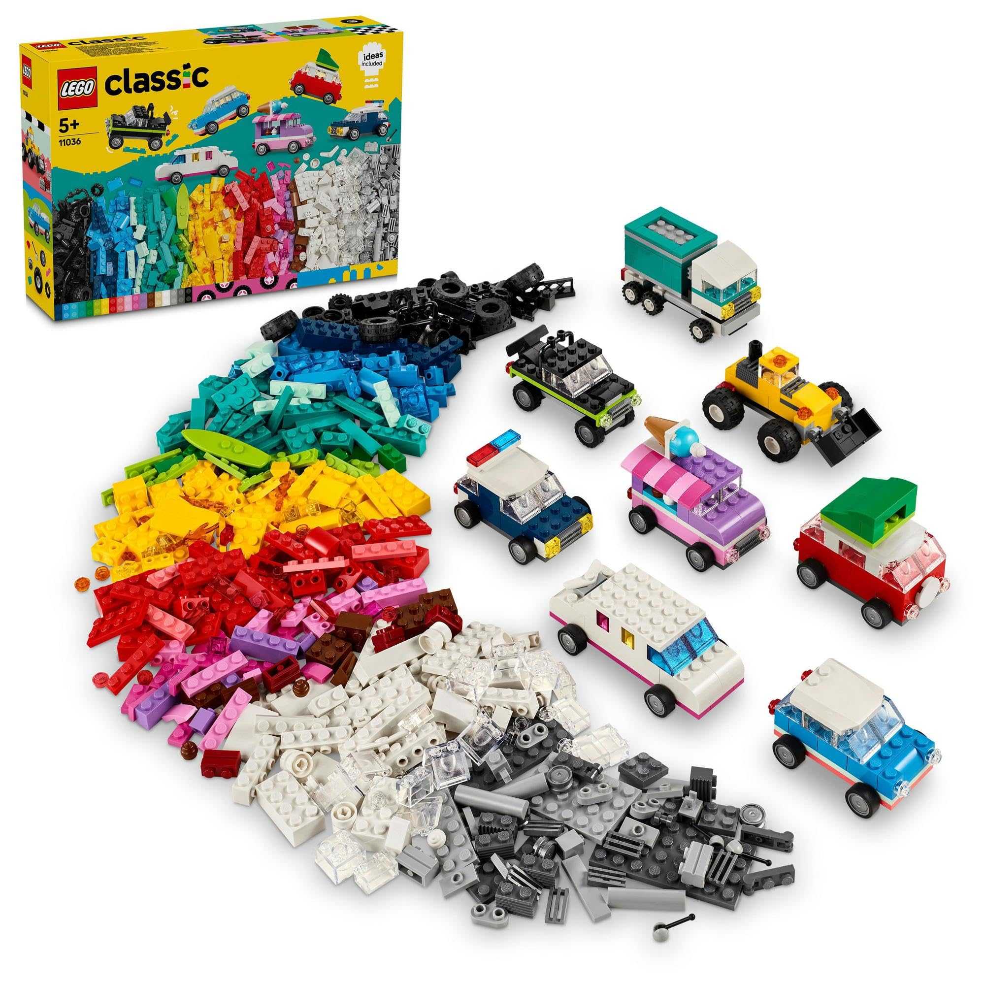 LEGO Classic Make a Vehicle Toy Подарок на день рождения Блок Образовательный Рождество Мальчики Девочки Дети 5 лет 6 лет 7 лет 8 лет blue PITAKITE