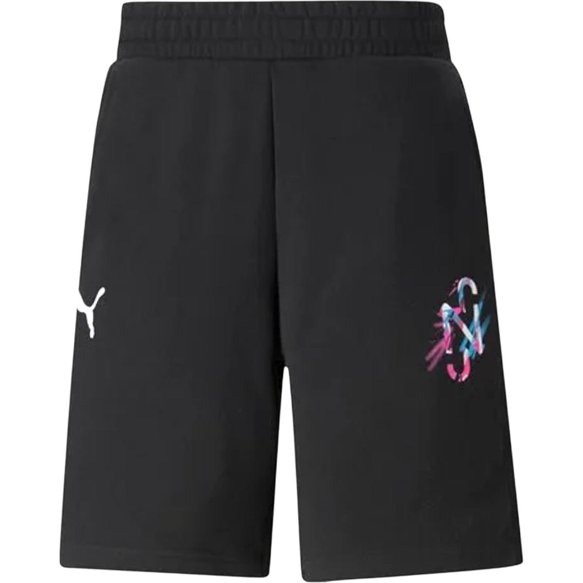 Мужские повседневные шорты Puma с принтом на резинке 605560-01 L black
