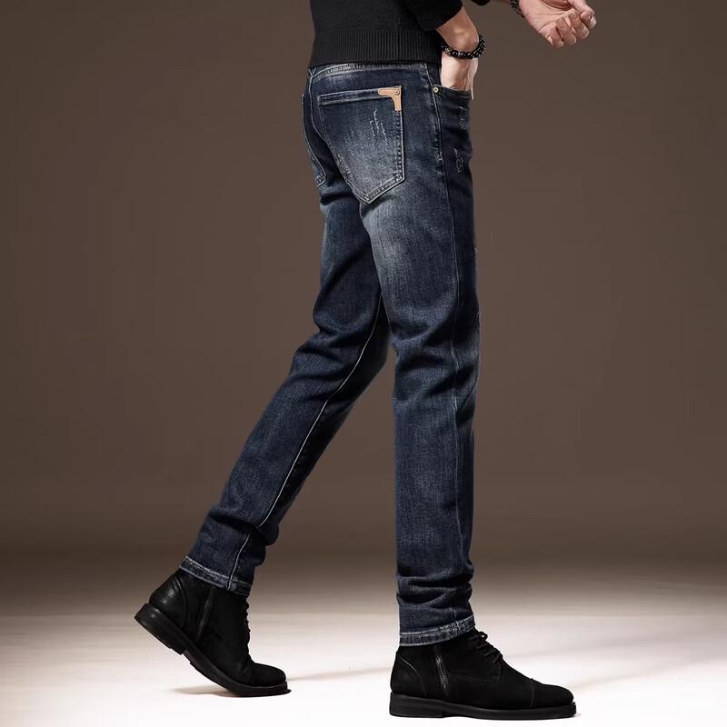 Мужские зауженные джинсы слим фит стрейч 31 black JDST online