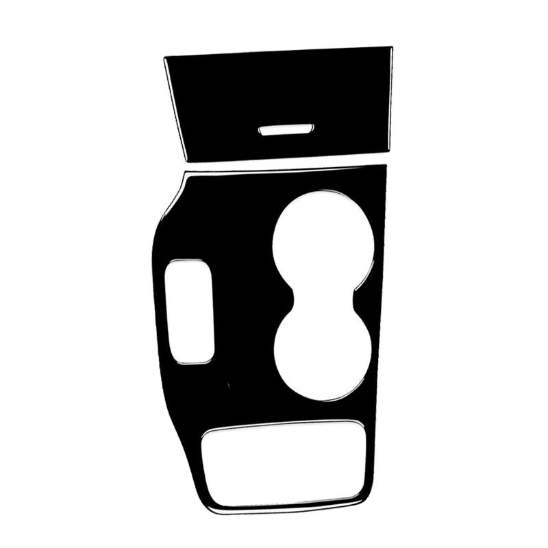 Piano Black ABS Car Gear Shift Panel Cup Holder Cover Trim Fit for Jeep Grand Cherokee 2014-2015 Left Hand Drive gray jhhfaqq