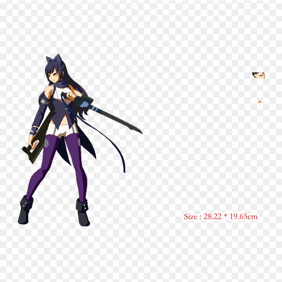 Blake Belladonna Blazblue Tag Battle Iron на термопереносной печати, виниловые нашивки, наклейки для одежды, аппликации «сделай сам», моющиеся нашивки blue Cloth Crown