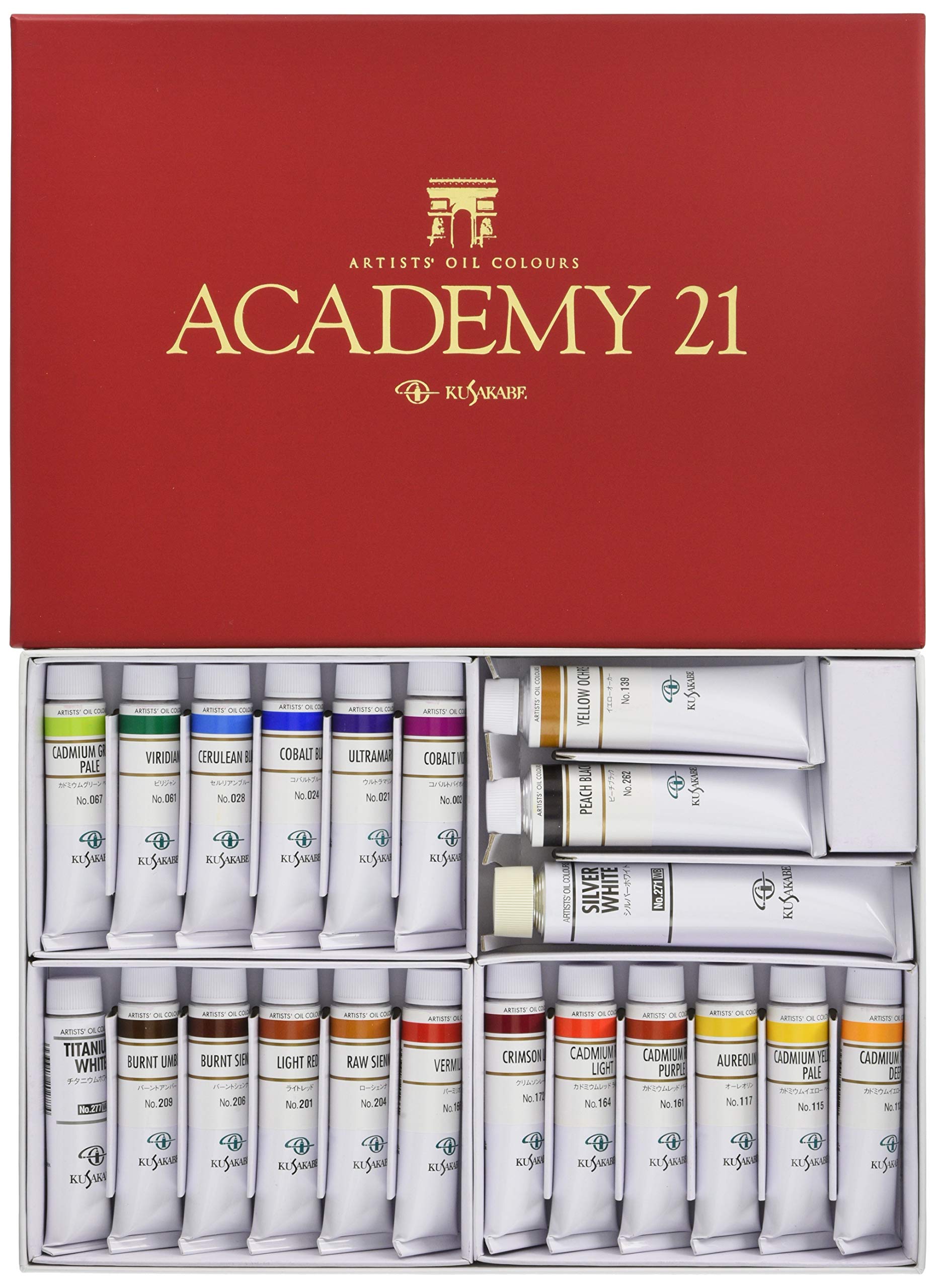 Масляные краски KUSAKABE для профессионалов, набор масляных красок 21 цвет Academy 21 20 мл white PITAKITE