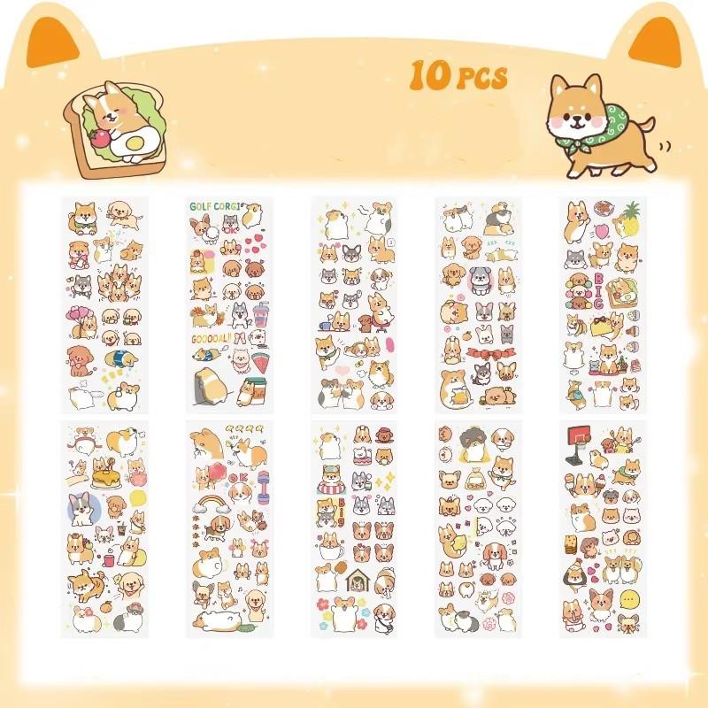 10 листов/набор Kawaii скрапбукинг велосипед наклейки подарок лягушка студенты мультфильм канцелярские принадлежности PET дневник наклейки блокнот милые девушки white Rising-student