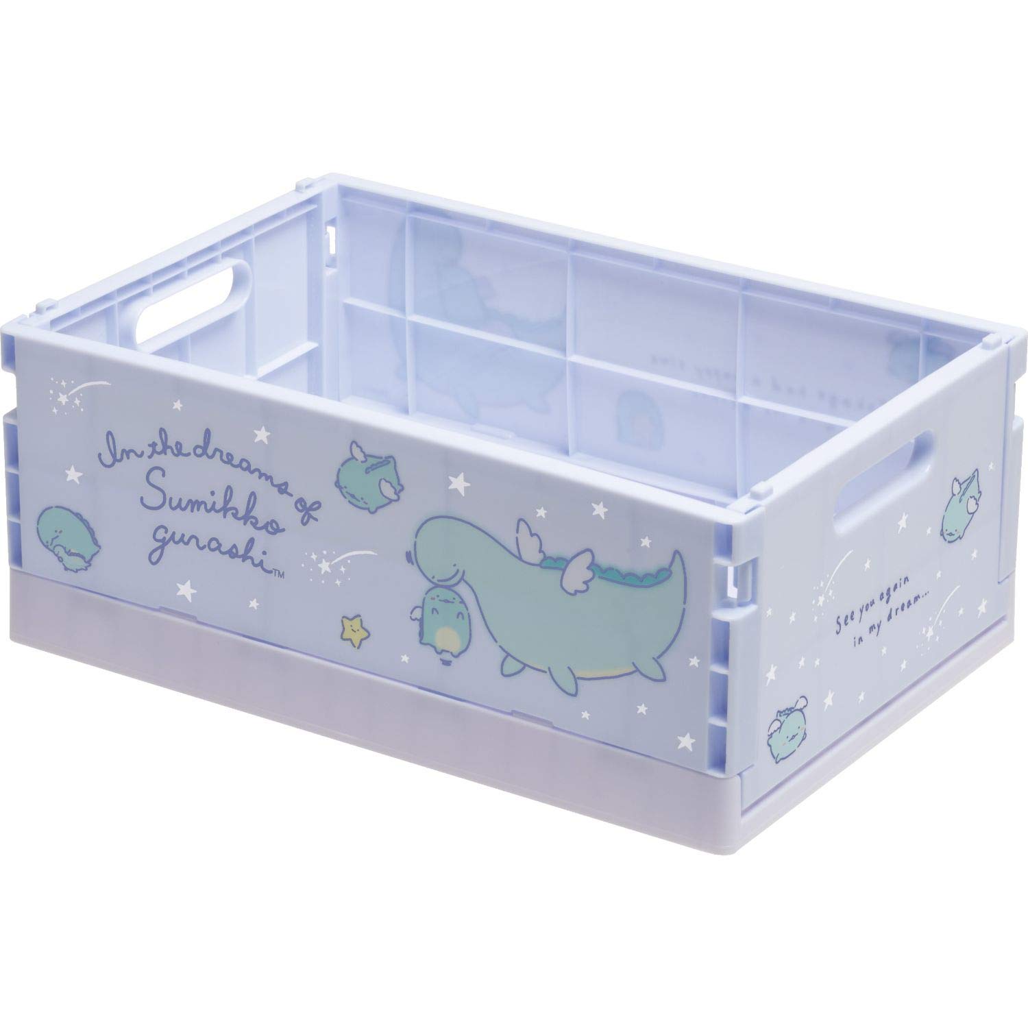 Складной контейнер Sumikko Gurashi M FB50602 светло-фиолетовый San-X white Premium SPEED