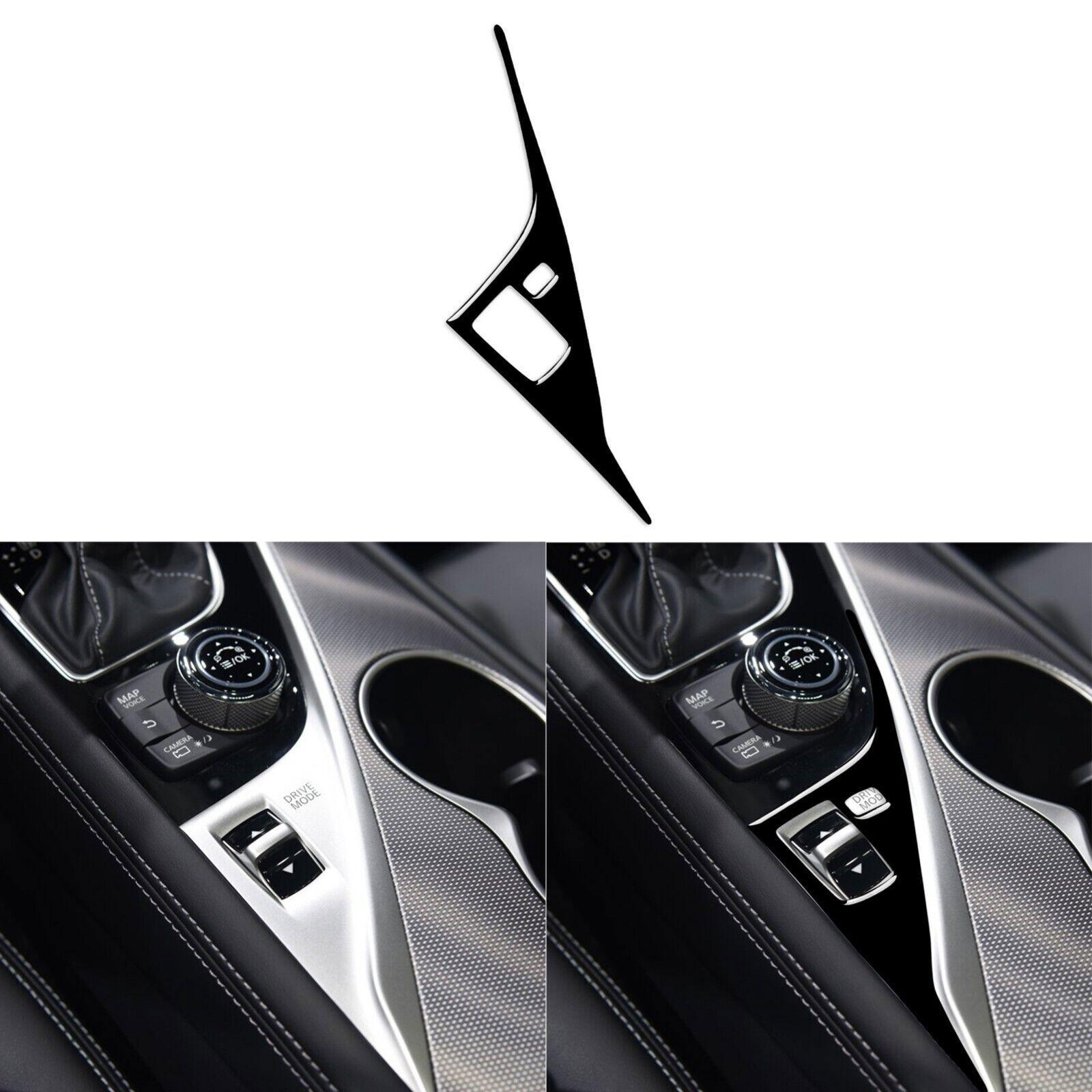 Piano Black Inner Gear Shift Drive Panel Cover Trim For Infiniti Q50 2014- black Fresh02