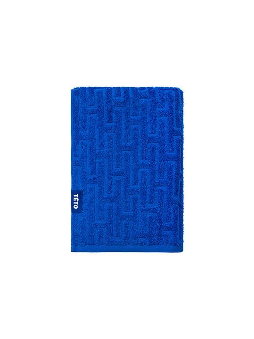 Синее банное полотенце TETO Signature Supima 70x140 Blue 70x140 blue May Home & Kitchen