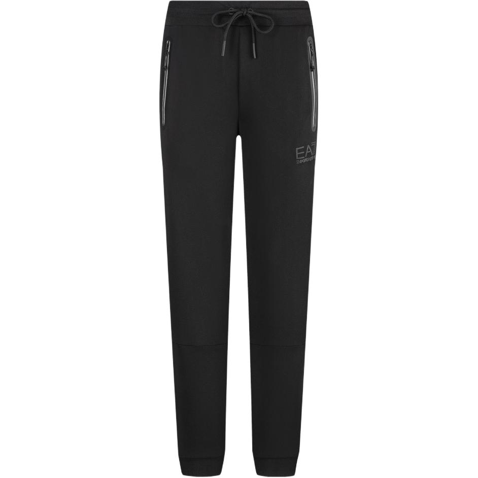 Emporio Armani EA7 Однотонные повседневные брюки мужские с завязками, средней посадки, прямого кроя, низ одежды Черный 6RPP88-PJ16Z-1200 XS gray