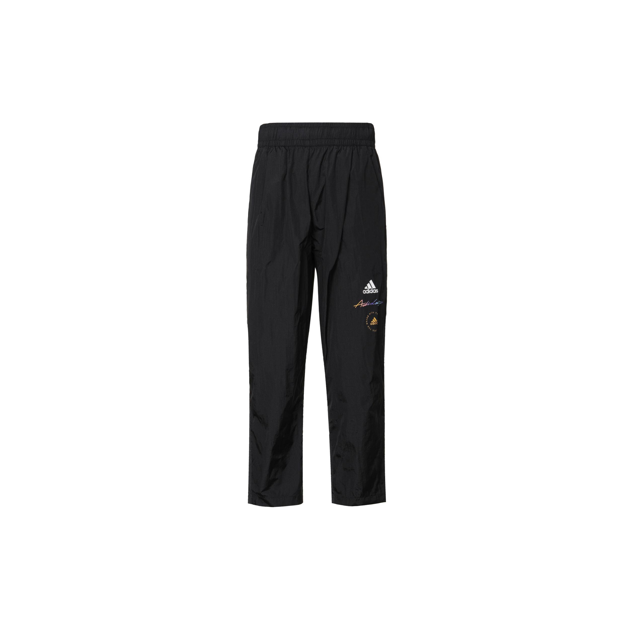 Adidas Спортивные брюки с логотипом и микро-принтом, укороченные, женские, низ, черный HE9958 L black