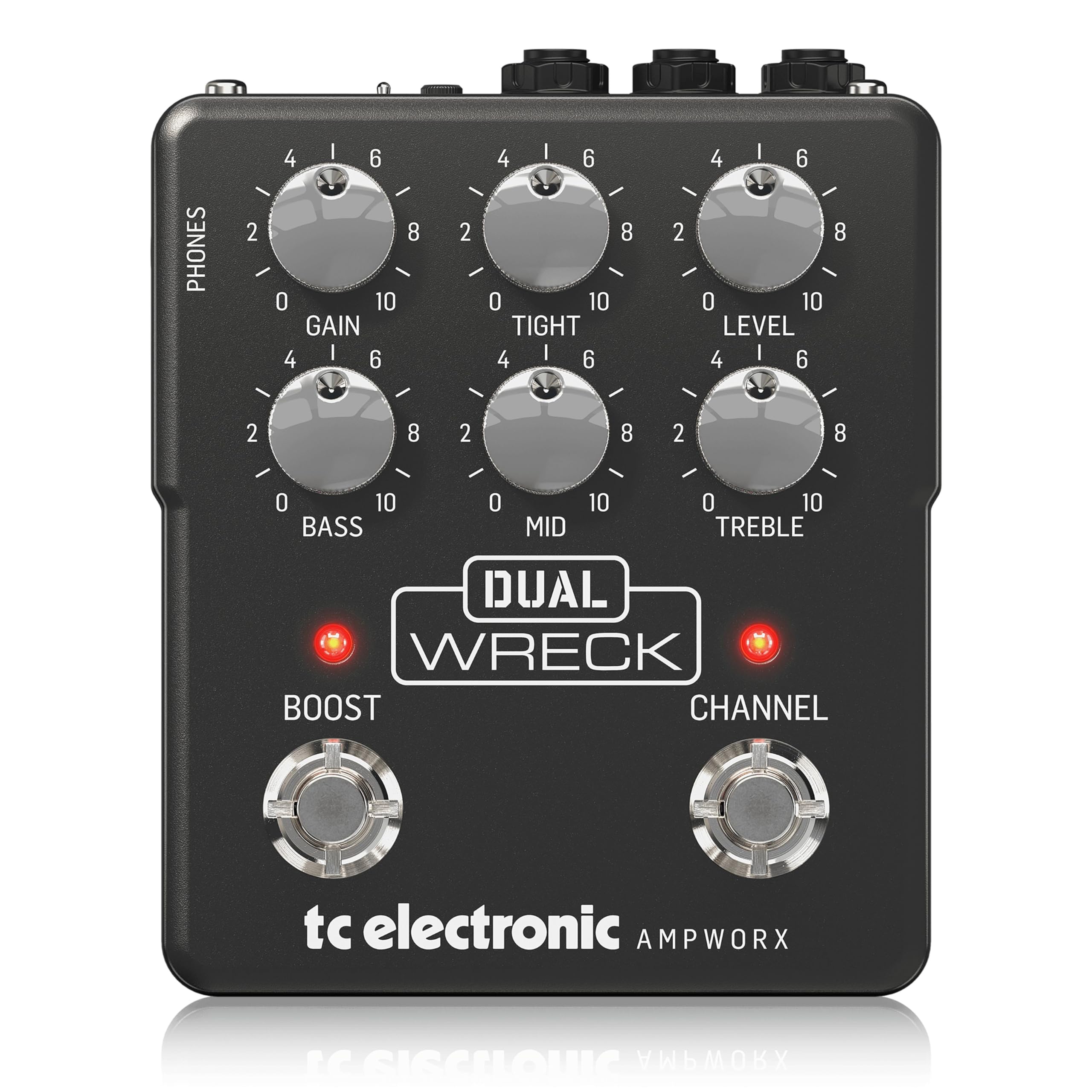 Гитарный предусилитель TC Electronic TC Ampworx Technology 2ch Design Independent Boost Celestion Official IR Headphone Out High Gain Model DUAL WRECK PREAMP gray MJ Select