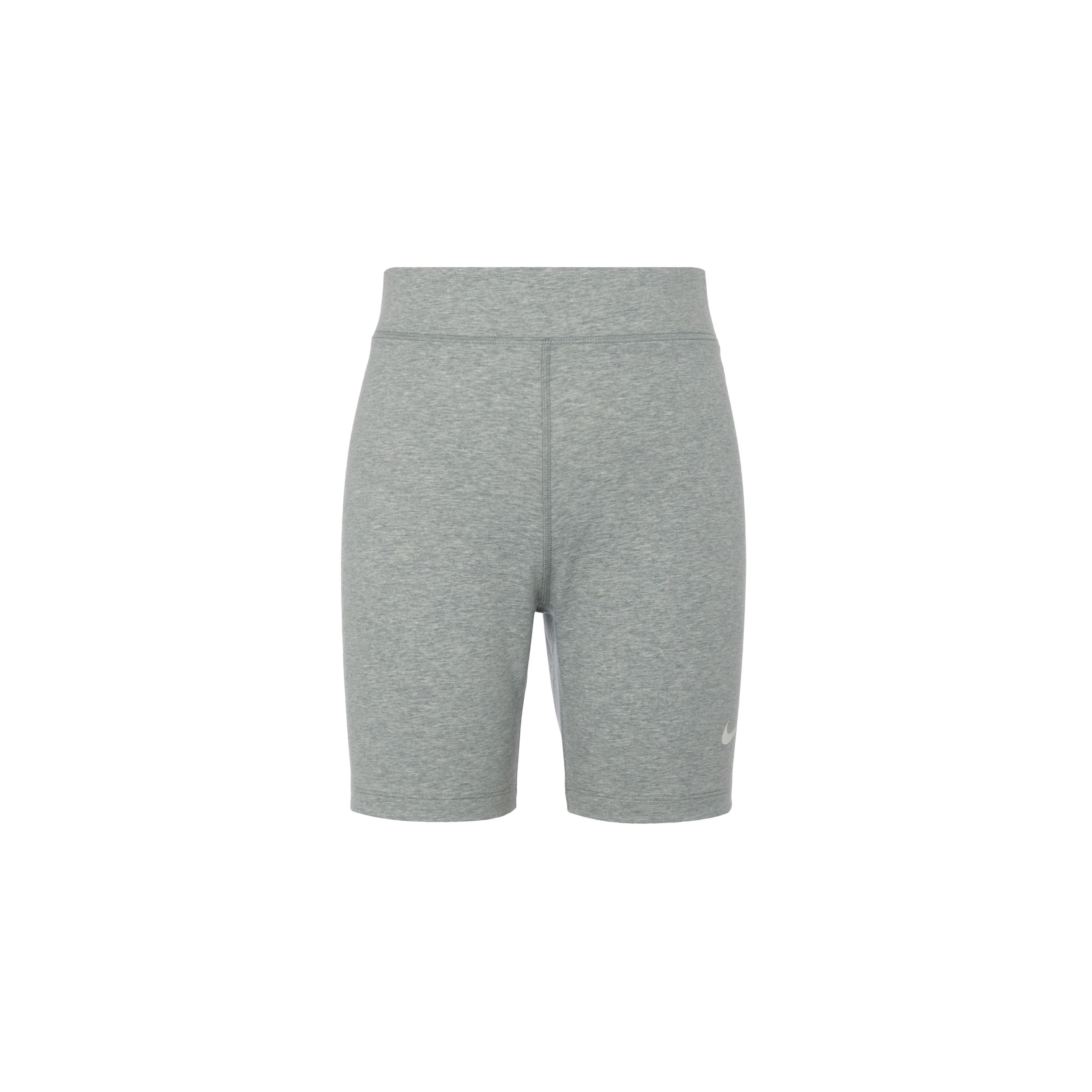 Nike Sportswear Classics Solid Slim Fit Logo Print Cycling Pants Women Bottoms Gray DV7798-063 S gray