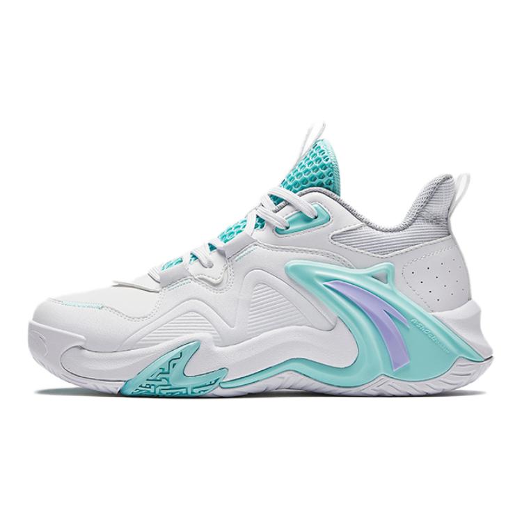 Anta Comfortable Versatile Non-Slip Shock Absorbing Wear-Resistant Low-Top Basketball Shoes Kids sneaker White A12431102N-1 40 white