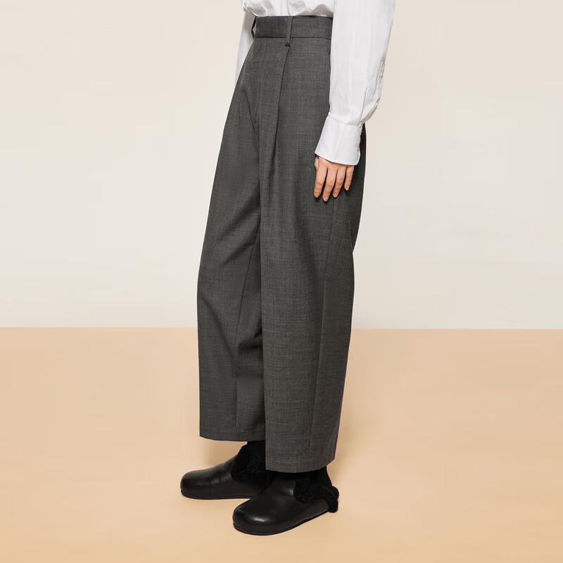 Брюки женские укороченные зауженные из мериносовой шерсти LESS M beige