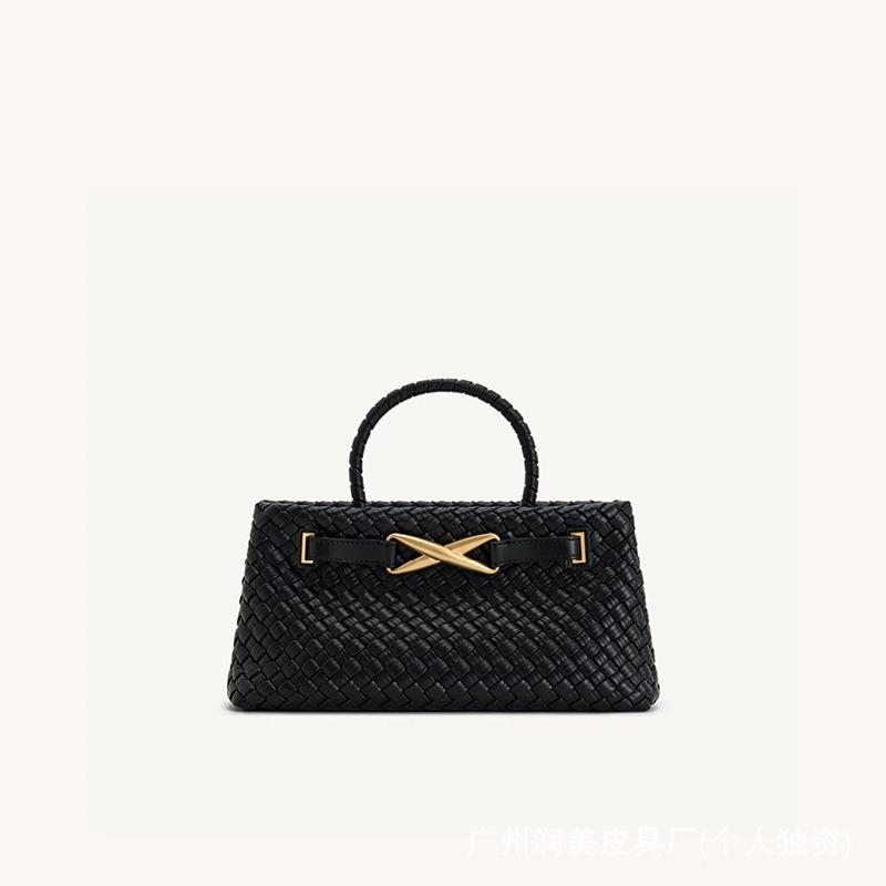J тканая сумка Elora fashion универсальная сумочка высококлассные весенние новые модели Ordinary package black Sexy ladies trend market